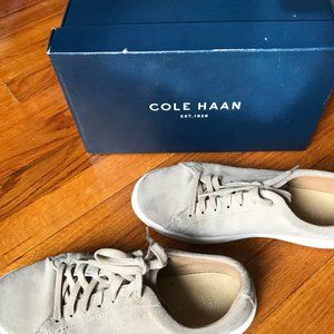 Cole Haan Suede Grand Crosscourt Ll Women's Beige Sneaker Size 9